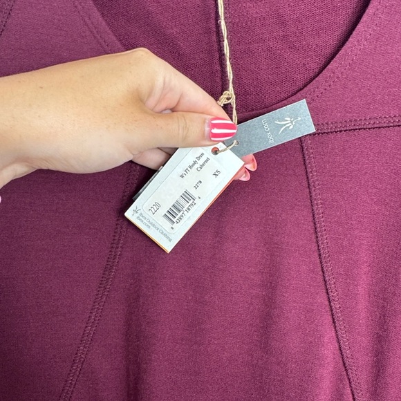 NWT Ibex hoody Marino Wool dress cabernet size XS - Picture 3 of 9